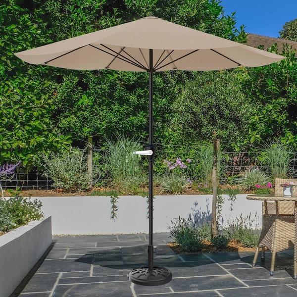 Pure Garden 9-Foot Outdoor Patio Umbrella, Sand 50-LG1040B - main